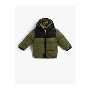 Koton Puffer Jacket Hooded Plush Lined Zippered