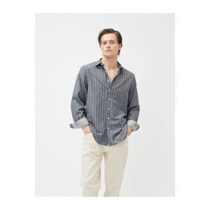 Koton Regular Fit Shirt Cotton Long Sleeve Classic Collar