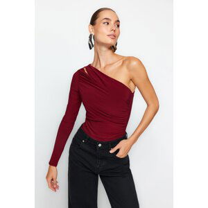 Trendyol Burgundy Window/Cut Out Detailed Bodysuit