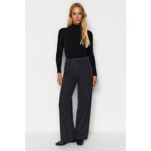 Trendyol Anthracite Wide Leg Trousers