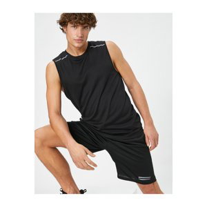 Koton Sports Shorts with Lace Waist and Reflector Detail