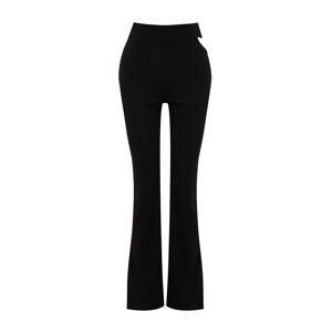 Trendyol Black Window/Cut Out Detailed Accessory Trousers