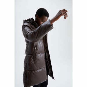 DEFACTO Regular Fit Faux Leather Coat