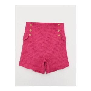 LC Waikiki Girls' Shorts with Elastic Waist and Patterned.