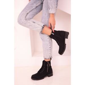 Soho Women's Black Boots & Booties 17680,