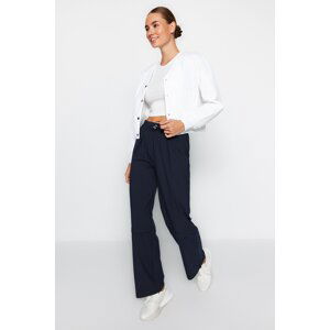 Trendyol Navy Blue Wide Leg Trousers