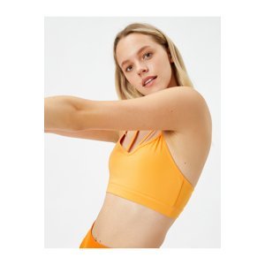 Koton Sports Bra Piping Detailed Uncovered Thin Straps