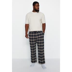 Trendyol Men's Black Woven Plus Size Pajama Bottoms