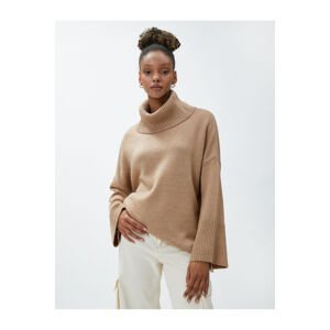 Koton Oversize Turtleneck Sweater Acrylic