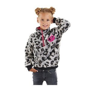 Mushi Girls Leopard Plush Sweatshirt