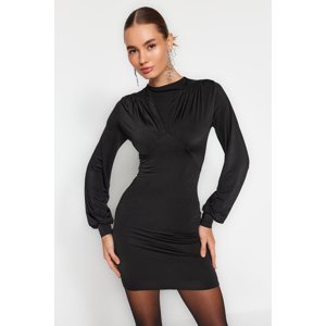 Trendyol Black Fitted Knitted Dress
