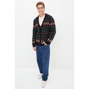 Trendyol Men's Multi Color Regular Fit Christmas Knitwear Sweater