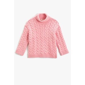 Koton Girl's Pink Sweater