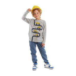 Denokids sada trička a kalhot pro chlapce s motivem stavebních strojů