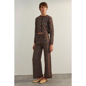 Trendyol Limited Edition Brown Lurex Knitwear Trousers