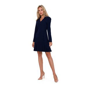 Made Of Emotion Woman's Dress M752 Navy Blue