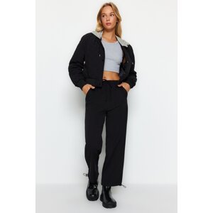 Trendyol Black Jogger Woven Tie Detailed Trousers