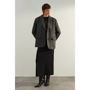 Trendyol Limited Edition Anthracite Oversize Coat