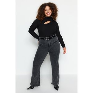 Trendyol Curve Gray Flare Jeans