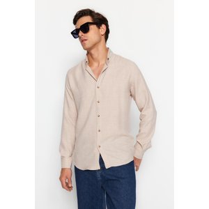 Trendyol Men's Beige Regular Fit Shirt