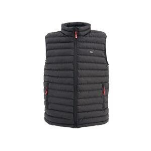 D1fference Men's Lined Water And Windproof Regular Fit Black Puffer Vest