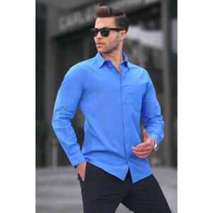 Madmext Sax Regular Fit Men's Shirt 5592