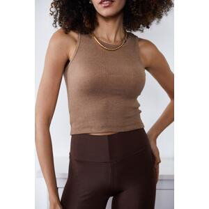 XHAN Women's Brown Camisole Singlet