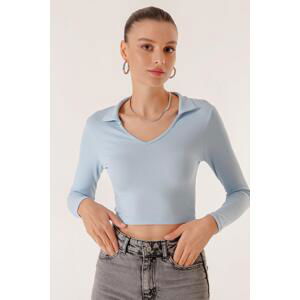 By Saygı Polo Camisole Crop Blouse