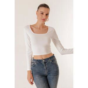 By Saygı U Neck Camisole Crop Blouse