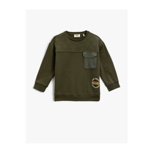 Koton Quilted Detailed Sweatshirt One Pocket