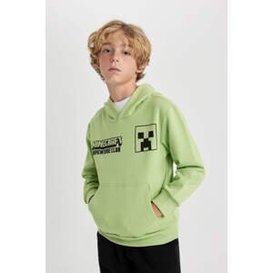 DEFACTO Regular Fit Minecraft Licensed Crew Neck Sweatshirt
