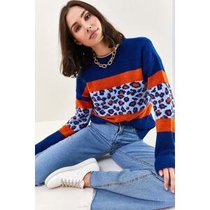 Bianco Lucci Women's Piece Patterned Knitwear Sweater