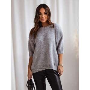 Grey short-sleeved sweater Cocomore