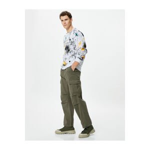 Koton Parachute Trousers Loose Cut With Stopper Cargo Pocket Detail
