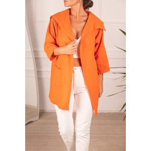 armonika Women's Orange Seasonal Jacket with Epaulette Sleeves