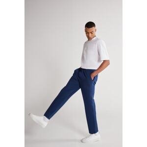 AC&Co / Altınyıldız Classics Unisex Indigo Standard Fit Normal Cut, Flexible Cotton Sweatpants with Pockets.