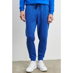 AC&Co / Altınyıldız Classics Men's Saxe Blue Standard Fit Normal Cut Elastic Waist And Cuff Comfortable Sports Sweatpants