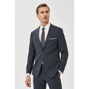 ALTINYILDIZ CLASSICS Men's Anthracite Extra Slim Fit Slim Fit Gingham Anthracite Suit