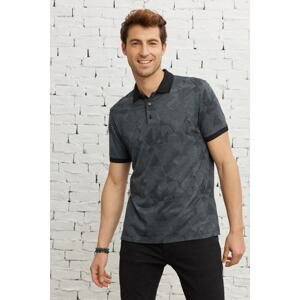 ALTINYILDIZ CLASSICS Slim Fit Slim Fit Polo Neck Jacquard T-Shirt