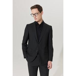 ALTINYILDIZ CLASSICS Men's Black Regular Fit Relaxed Cut Black Suit