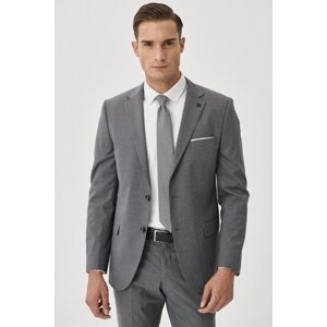 ALTINYILDIZ CLASSICS Men's Anthracite Slim Fit Slim Fit Patterned Anthracite Suit