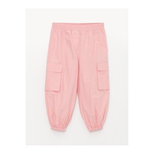 LC Waikiki Basic Gabardine Baby Girl Trousers with Elastic Waist