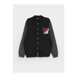 LC Waikiki Boy's Embroidered Long Sleeve College Jacket
