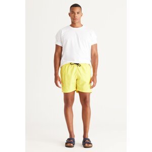 AC&Co / Altınyıldız Classics Men's Yellow Standard Fit Quick Dry Swimwear Marine Shorts.