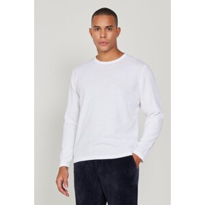 AC&Co / Altınyıldız Classics Men's Ecru Standard Fit Normal Fit Warm Crew Neck Knitwear Sweater