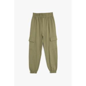 Koton 4wkg40149ak Girl's Tracksuit Bottom Khaki