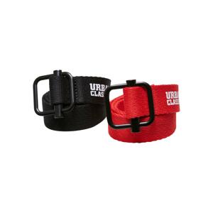 Industriální plátěný pásek Kids 2-Pack černo/červený