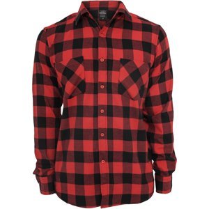 Chlapecká kostkovaná flanelová košile černo/červená