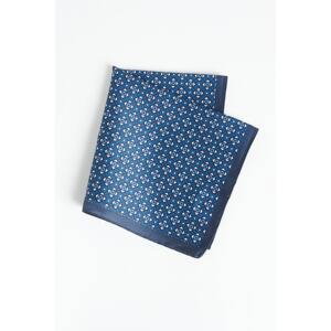ALTINYILDIZ CLASSICS Men's Navy Blue-gray Patterned Handkerchief