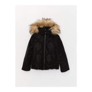 LC Waikiki Girls Quilted Hooded Coat